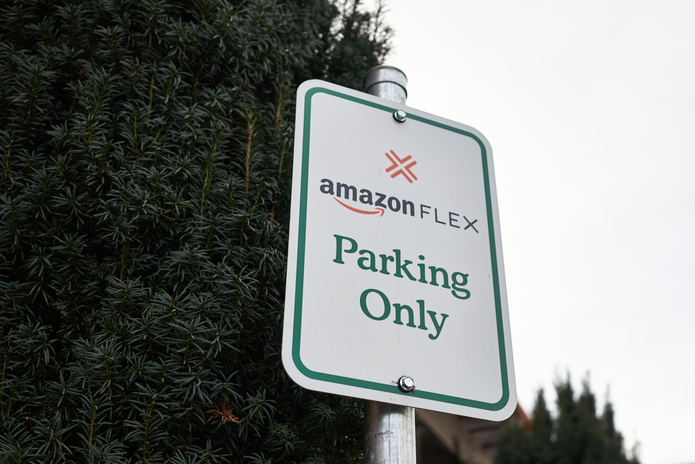 Amazon flex parking sign